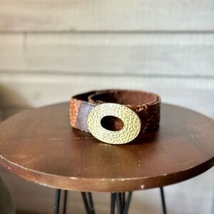 The Buckle leather belt